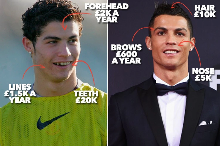 cristiano ronaldo then and now